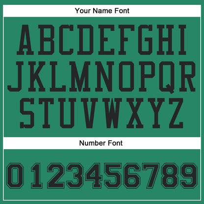 Custom Kelly Green Black Round Neck Basketball Uniform Jersey