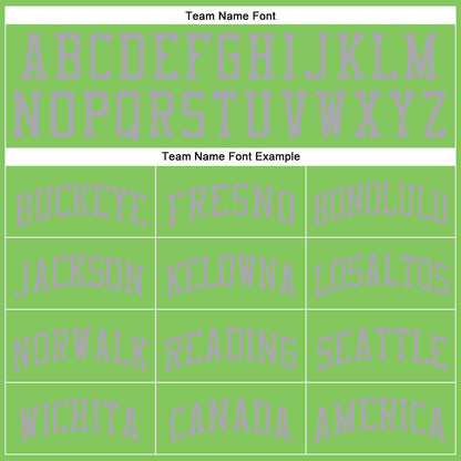 Custom Neon Green Gray Round Neck Basketball Uniform Jersey