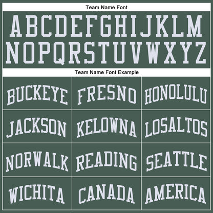 Custom Green White Round Neck Basketball Uniform Jersey