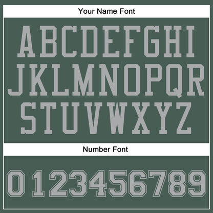 Custom Green Gray Round Neck Basketball Uniform Jersey