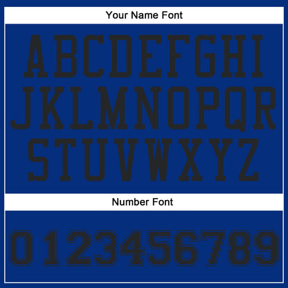 Custom Royal Black Round Neck Basketball Uniform Jersey
