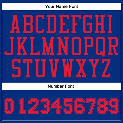 Custom Royal Red Round Neck Basketball Uniform Jersey