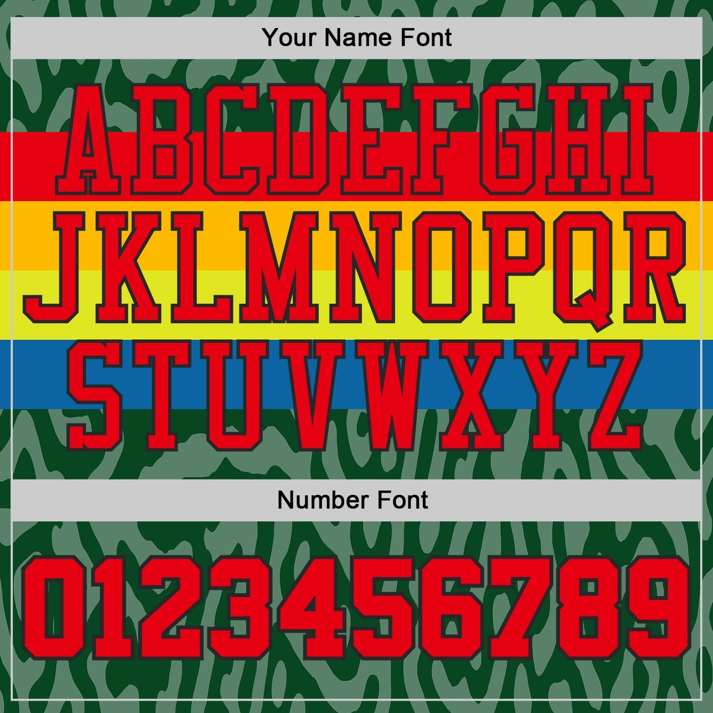 Custom Green Fire Red Blue Black-Gold Stripe Camo Round Neck Sublimation Basketball Uniform Jersey