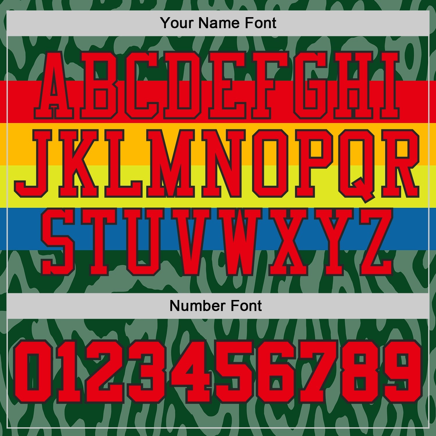 Custom Green Fire Red Blue Black-Gold Stripe Camo Round Neck Sublimation Basketball Uniform Jersey