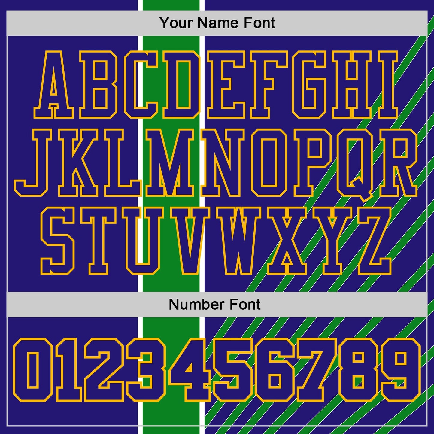 Custom Dark Purple Grass Green White-Gold Geometric Stripe Round Neck Sublimation Basketball Uniform Jersey