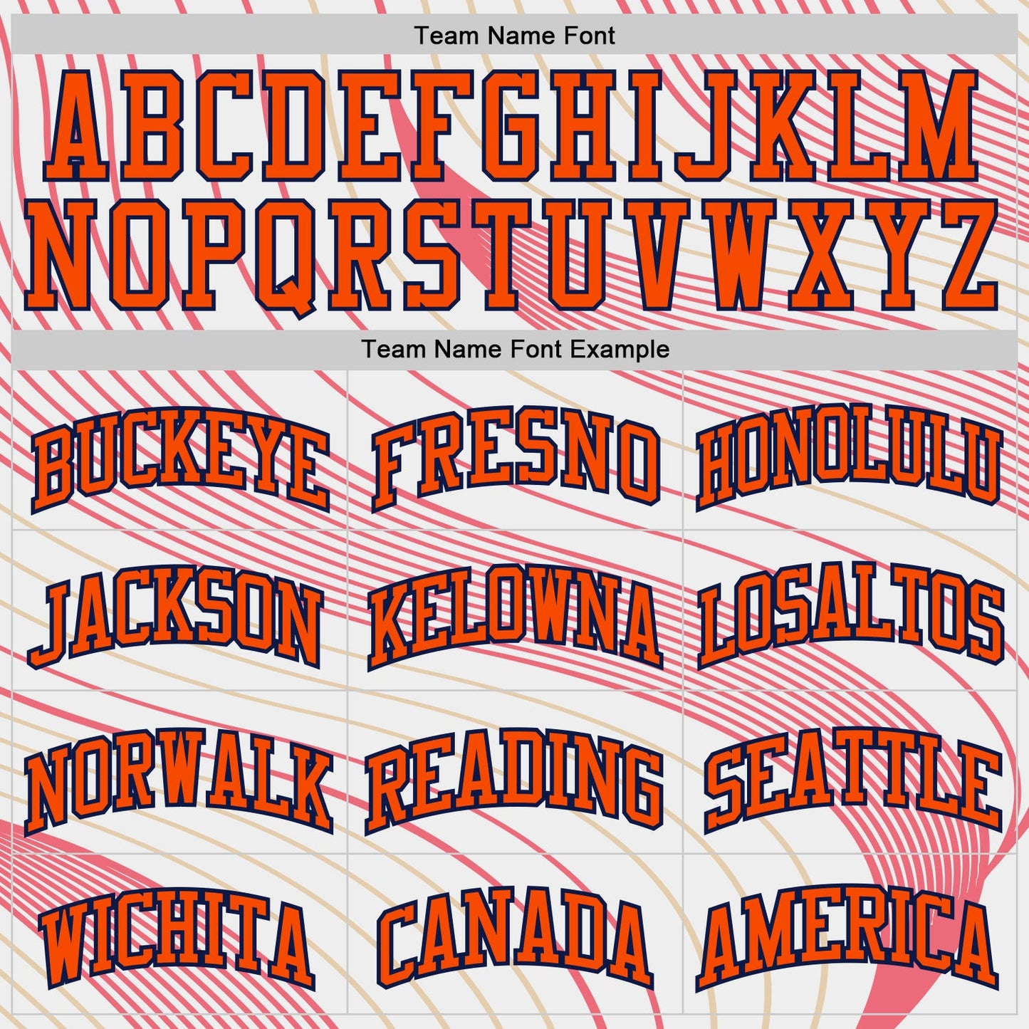 Custom White Orange Neon Pink Old Gold-Navy Wave Stripe Round Neck Sublimation Basketball Uniform Jersey