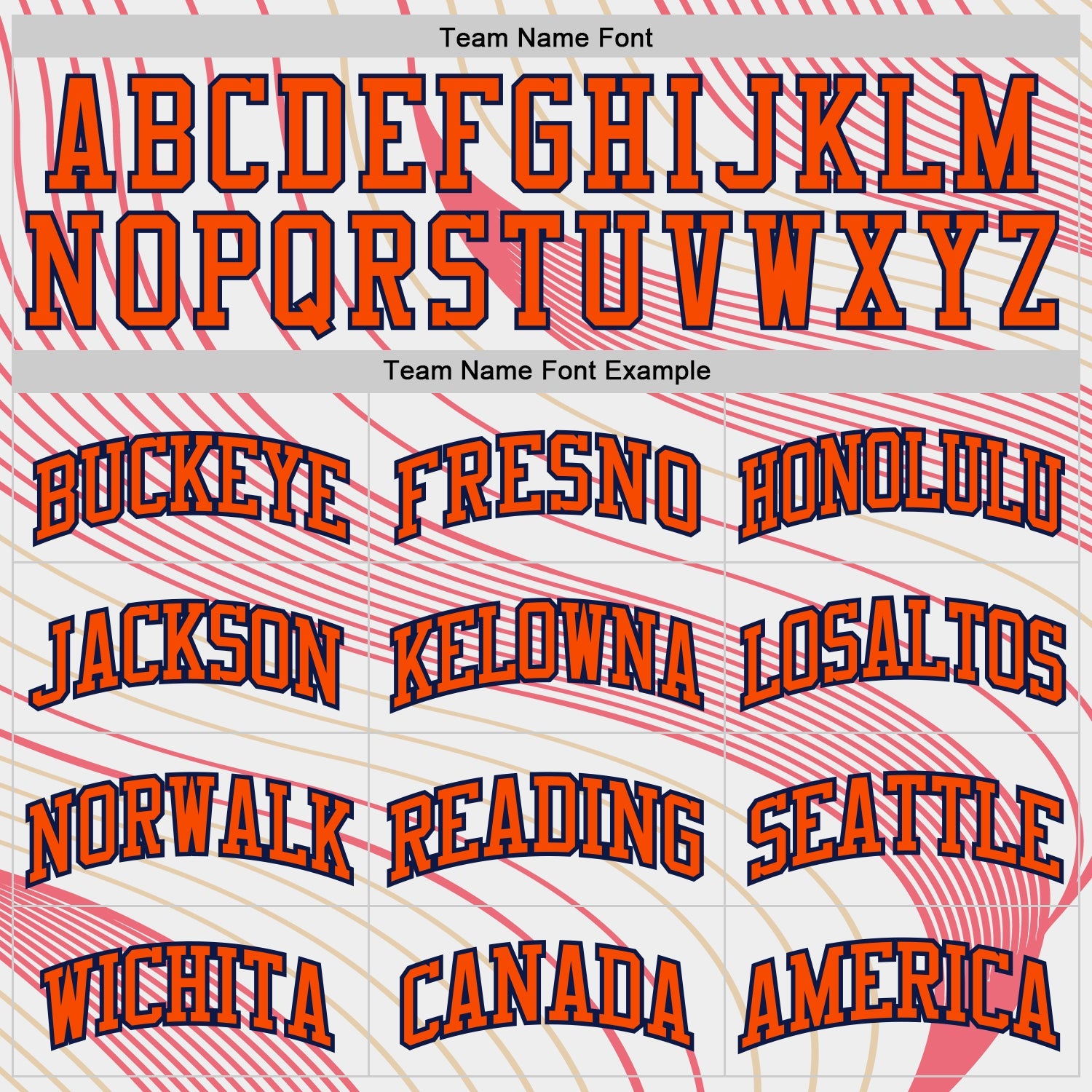 Custom White Orange Neon Pink Old Gold-Navy Wave Stripe Round Neck Sublimation Basketball Uniform Jersey