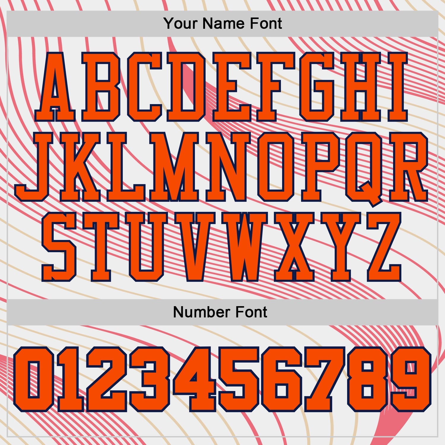 Custom White Orange Neon Pink Old Gold-Navy Wave Stripe Round Neck Sublimation Basketball Uniform Jersey