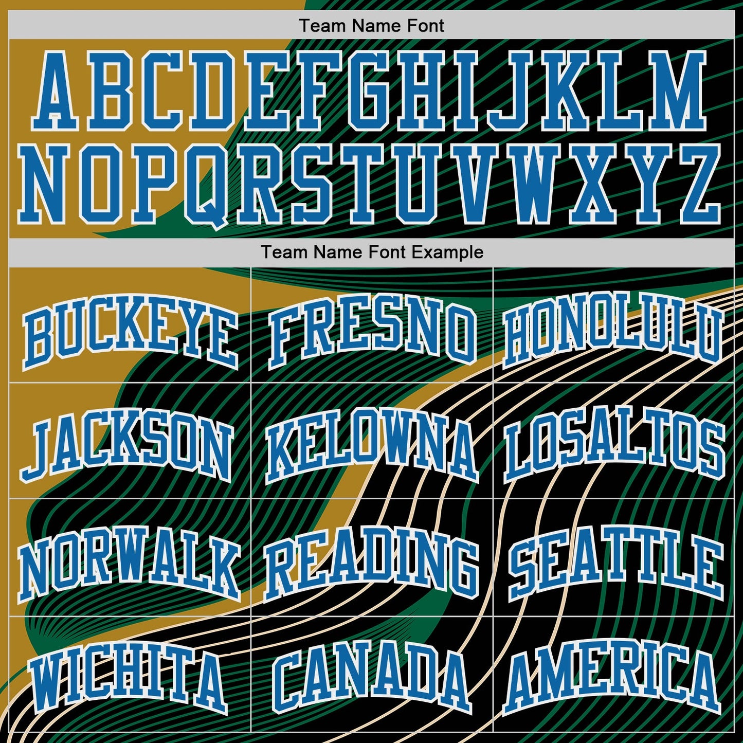 Custom Black Blue Green Old Gold White-Red Wave Stripe Round Neck Sublimation Basketball Uniform Jersey