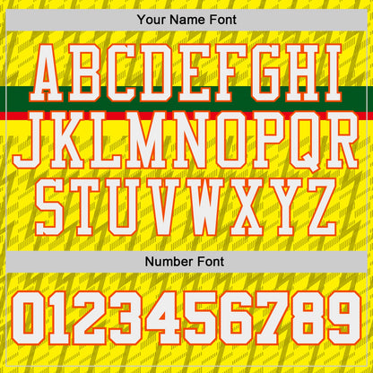 Custom Yellow White Green Gray Orange-Navy Lightning Stripe Round Neck Sublimation Basketball Uniform Jersey