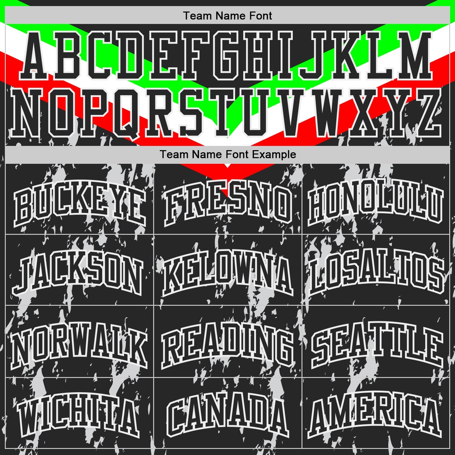 Custom Black Neon Green Red-White Geometric Chevron Stripe Paint Splatter Round Neck Sublimation Basketball Uniform Jersey