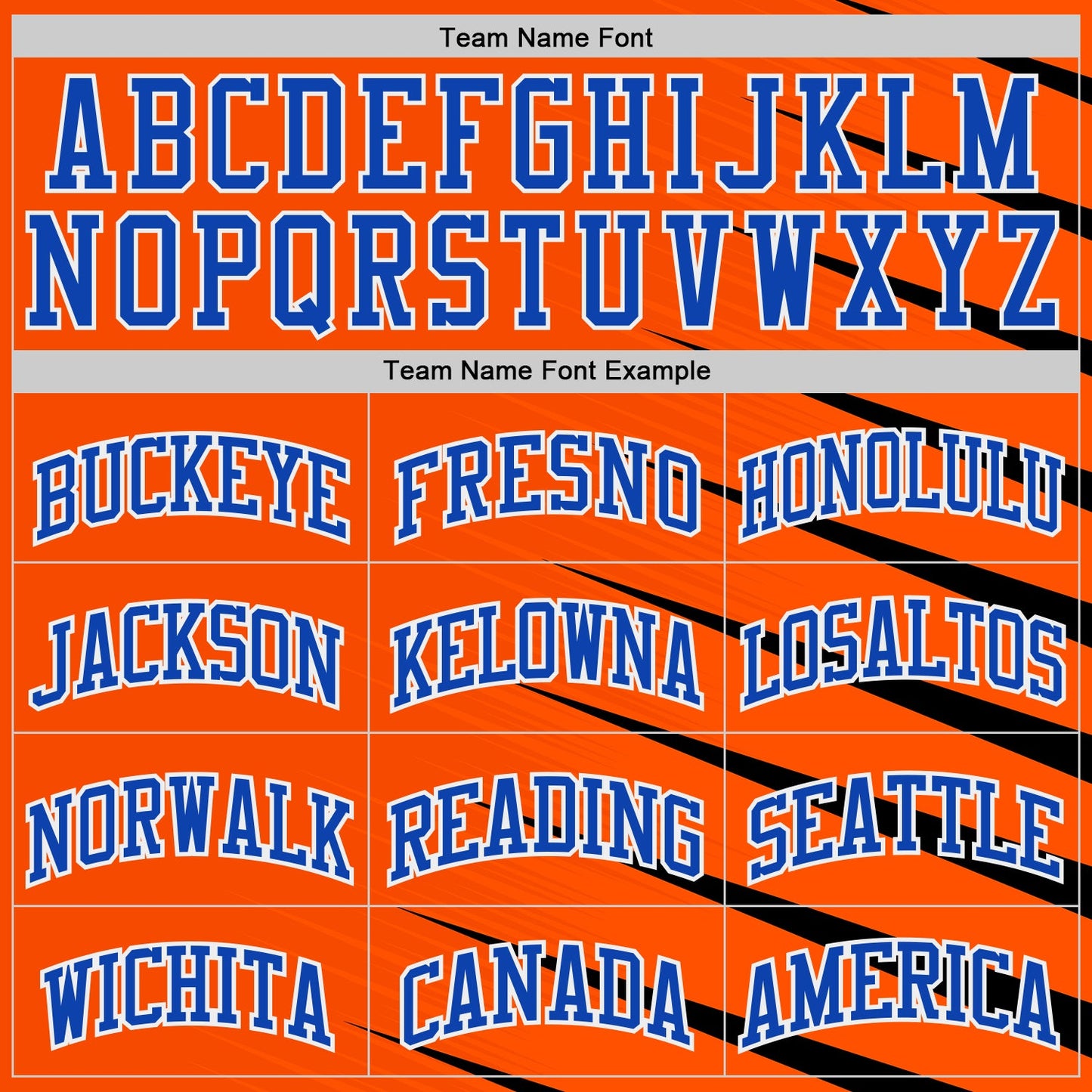 Custom Orange Thunder Blue-White Wing Stripe Boho Style Round Neck Sublimation Basketball Uniform Jersey