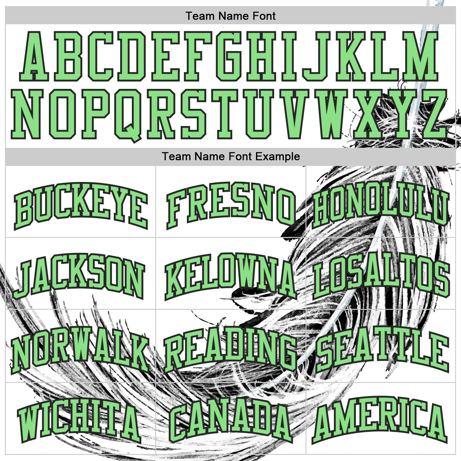 Custom White Pea Green-Black Feather Boho Style Round Neck Sublimation Basketball Uniform Jersey