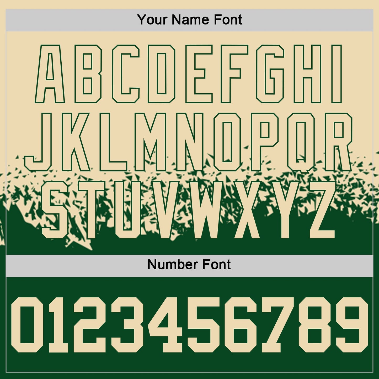 Custom Cream-Green Shattered Geometric Side Panel Stripe Round Neck Sublimation Basketball Set Jersey