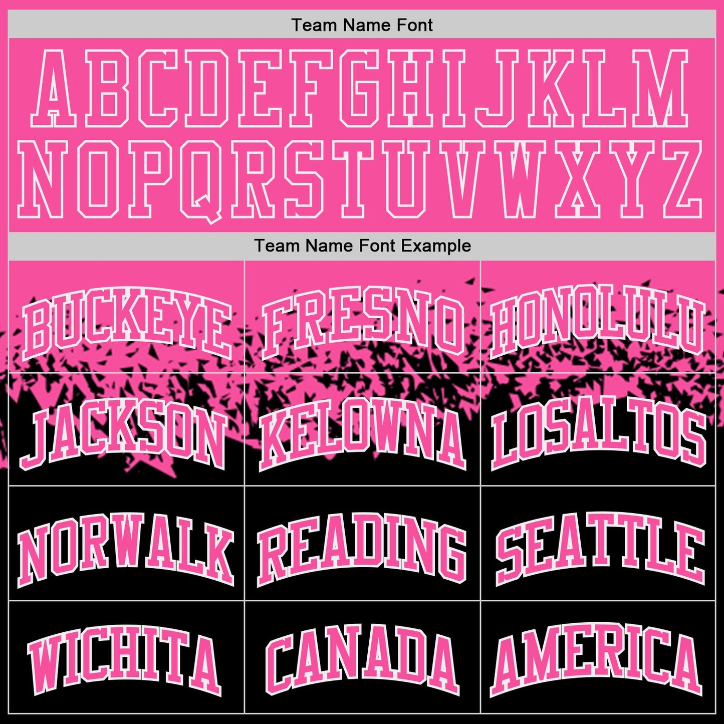 Custom Pink Black-White Shattered Geometric Side Panel Stripe Round Neck Sublimation Basketball Set Jersey