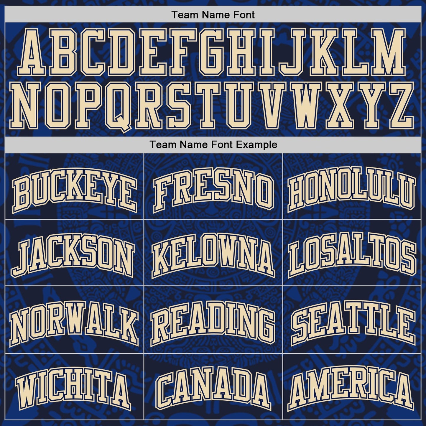 Custom Royal Cream-Navy Tribal Ethnic Aztec Sun Stone Side Panel Stripe Round Neck Sublimation Basketball Set Jersey