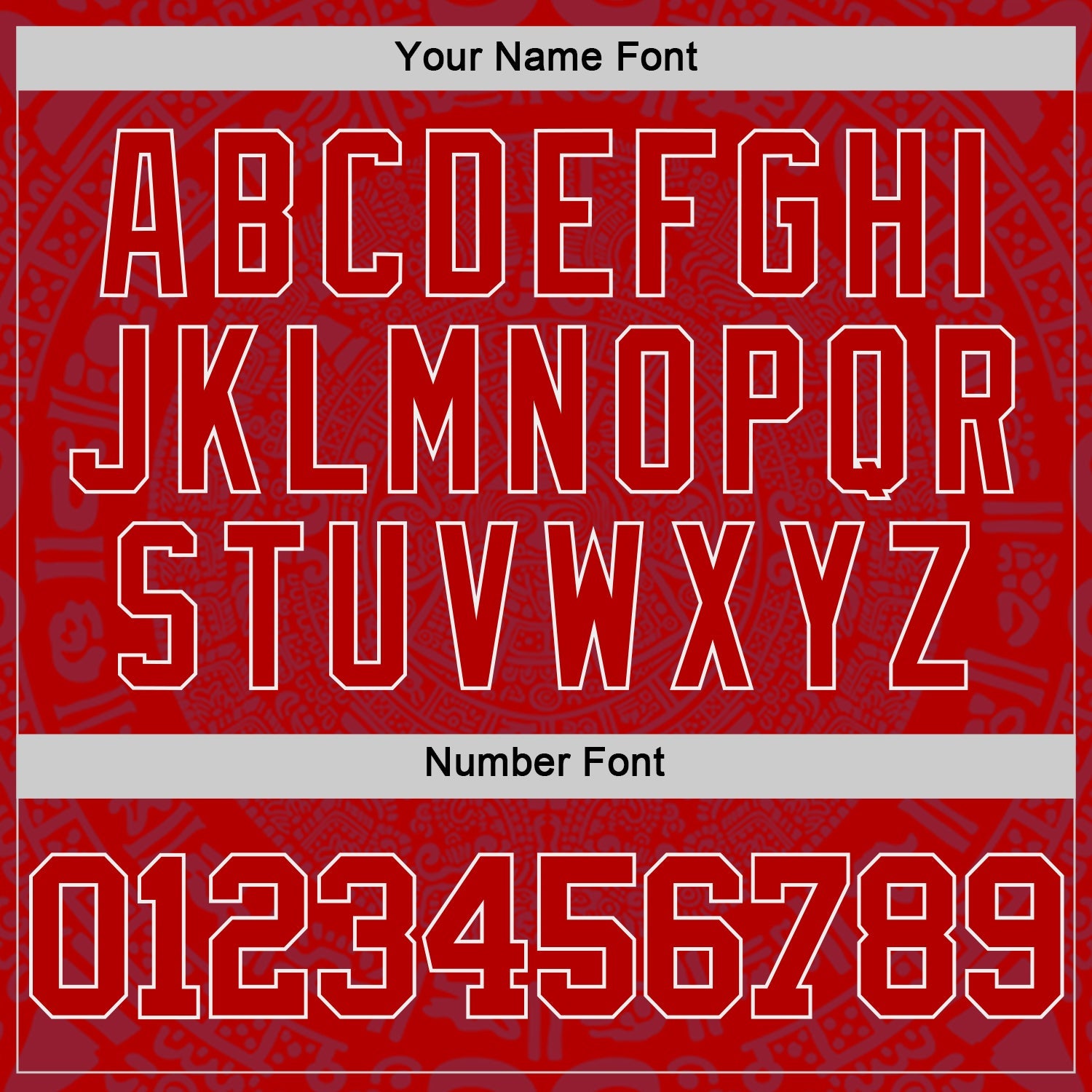 Custom Red-White Tribal Ethnic Aztec Sun Stone Side Panel Stripe Round Neck Sublimation Basketball Set Jersey