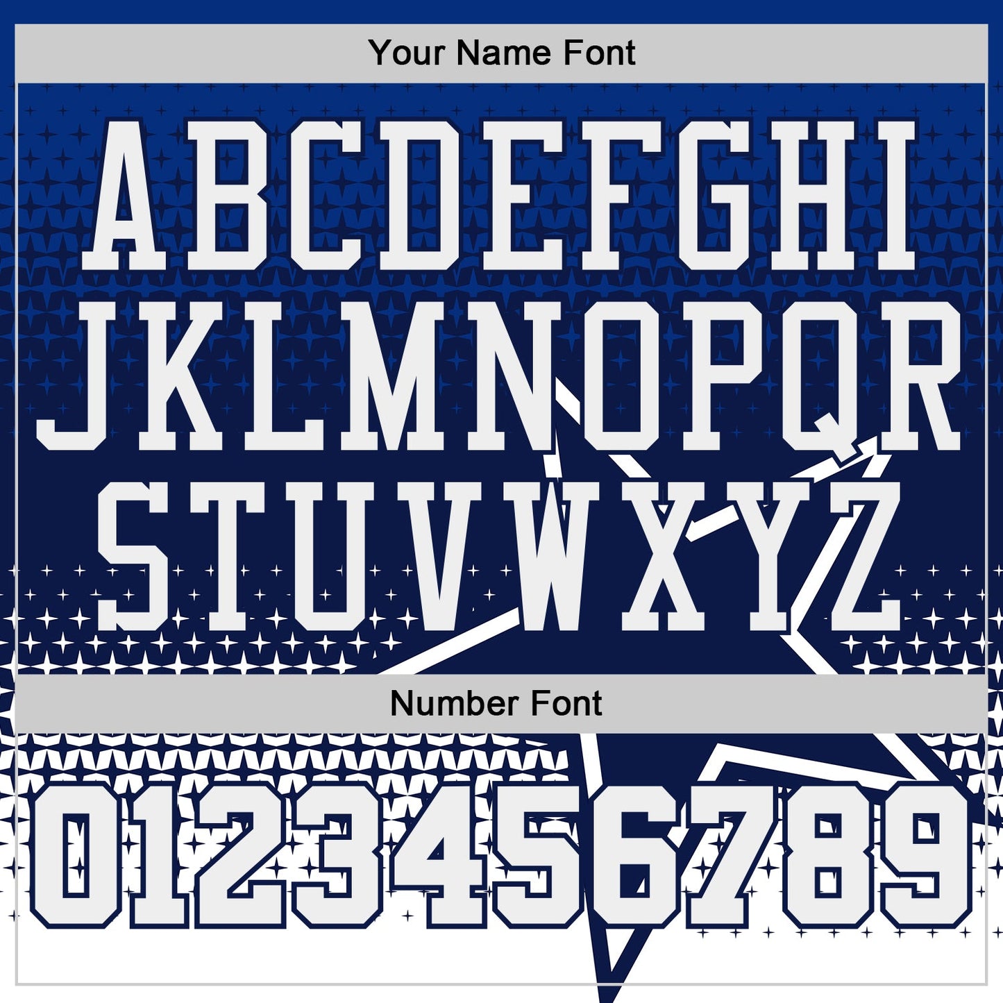 Custom Navy-White Star Dot Gradient Round Neck Sublimation Basketball Uniform Jersey