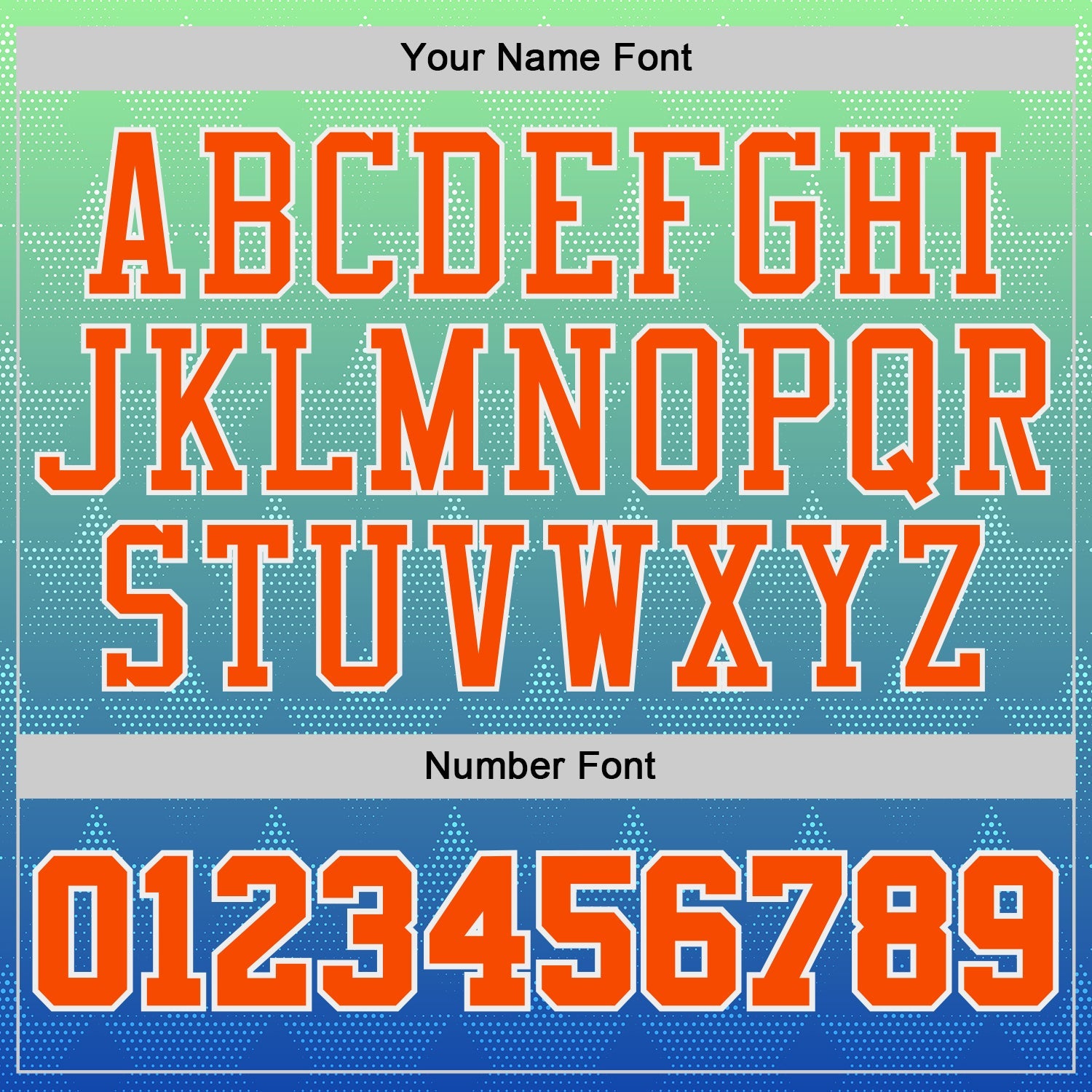 Custom Pea Green Orange Thunder Blue-White Star Dot Gradient Round Neck Sublimation Basketball Uniform Jersey