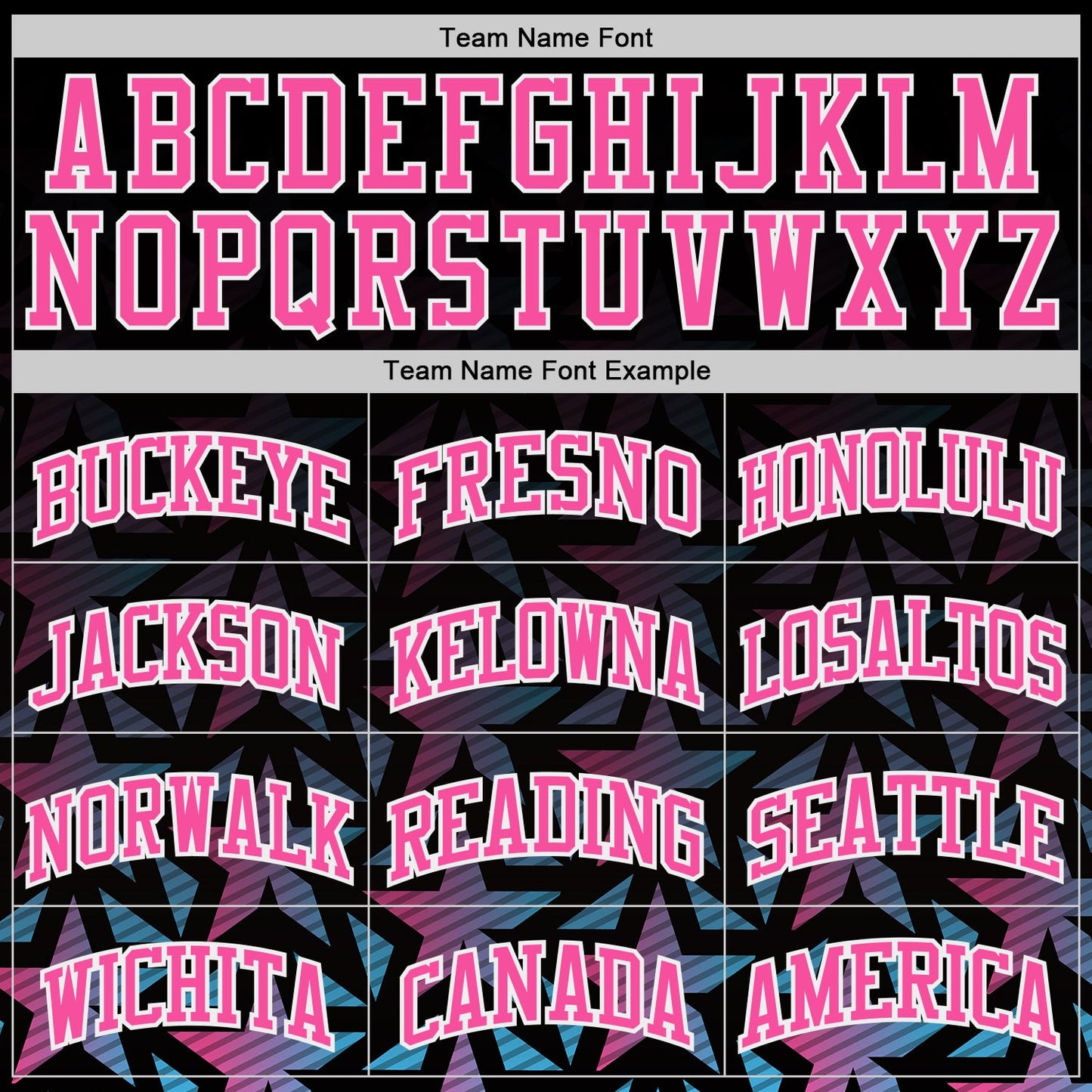 Custom Black Pink-White Gradient Star Round Neck Sublimation Basketball Uniform Jersey