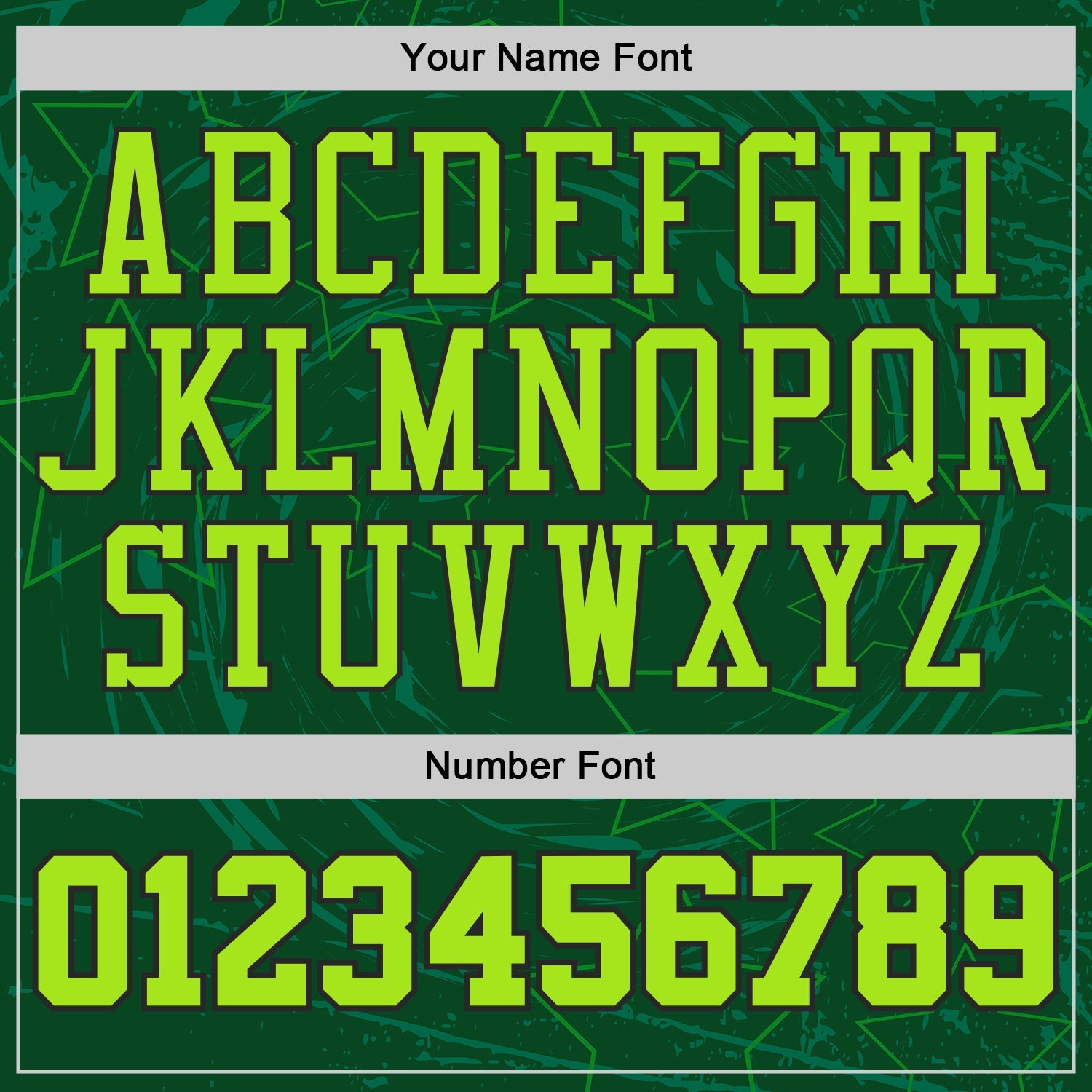 Custom Green Neon Green Black-White Geometric Star Texture Round Neck Sublimation Basketball Uniform Jersey