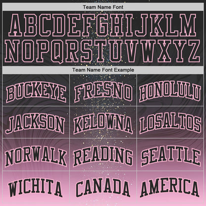 Custom Black Light Pink-White Nebula Starry Aurora Galaxy Space Round Neck Sublimation Basketball Uniform Jersey