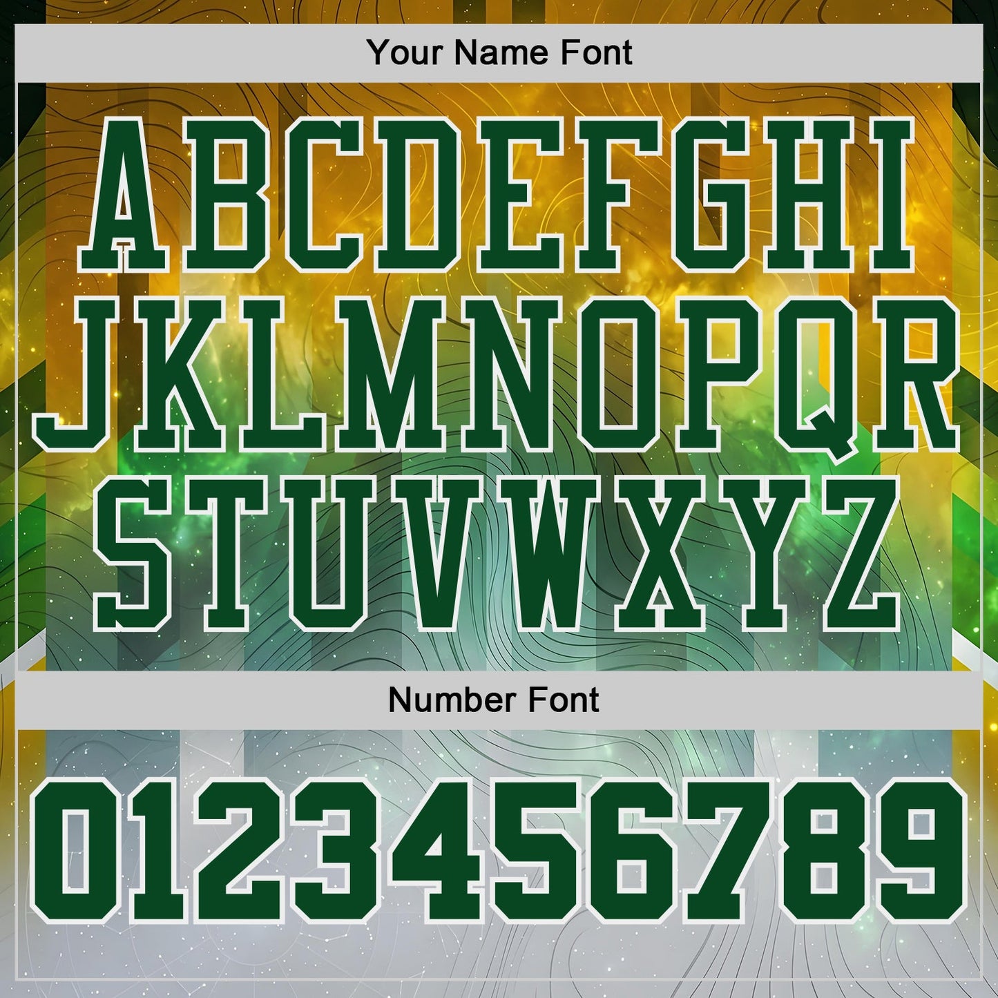 Custom Yellow Green Gray-White Nebula Starry Galaxy Space Round Neck Sublimation Basketball Uniform Jersey
