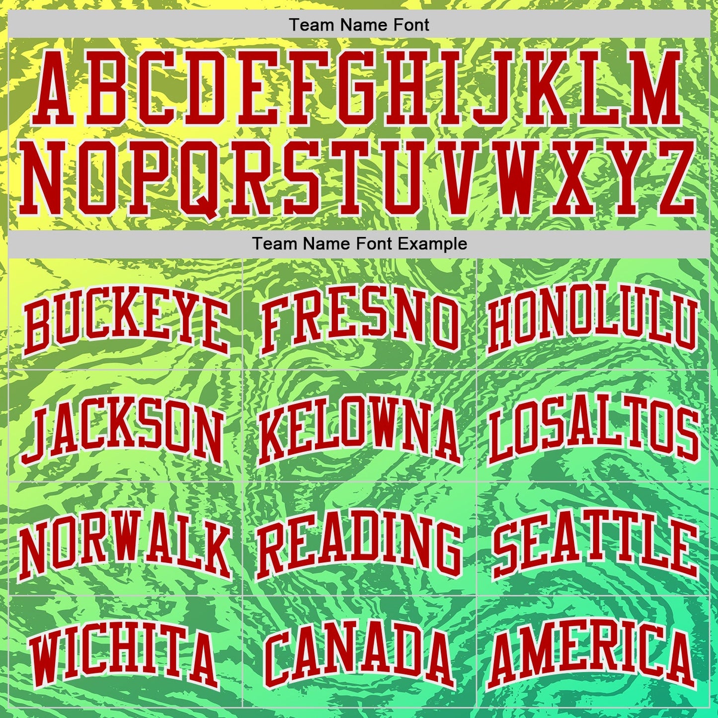 Custom Green Red Yellow-White Gradient Marble Texture Fluid Round Neck Sublimation Basketball Uniform Jersey