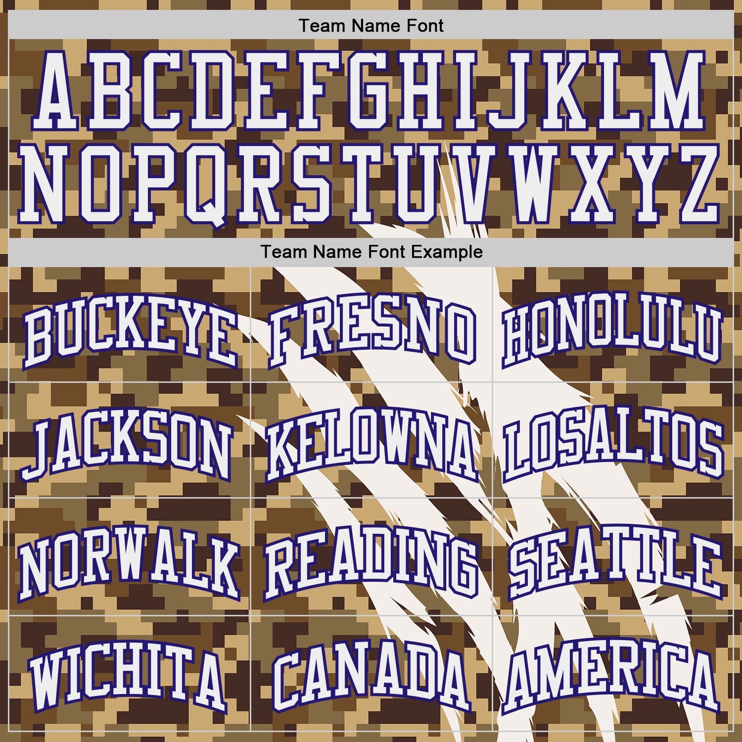 Custom Camo White-Dark Purple Desert Camouflage Claw Round Neck Sublimation Salute To Service Basketball Uniform Jersey