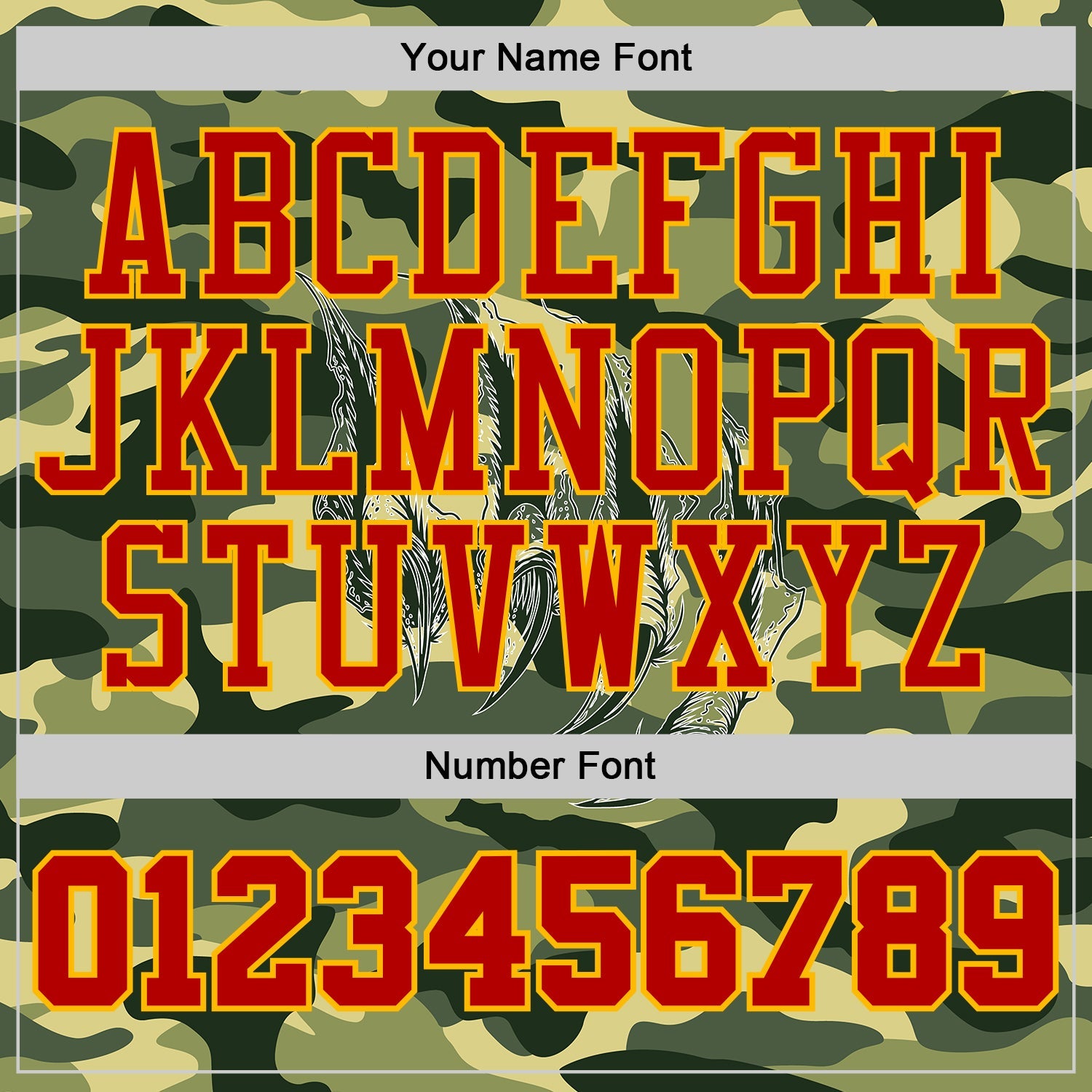 Custom Camo Red-Gold Digital Camouflage Monster Claw Round Neck Sublimation Salute To Service Basketball Uniform Jersey