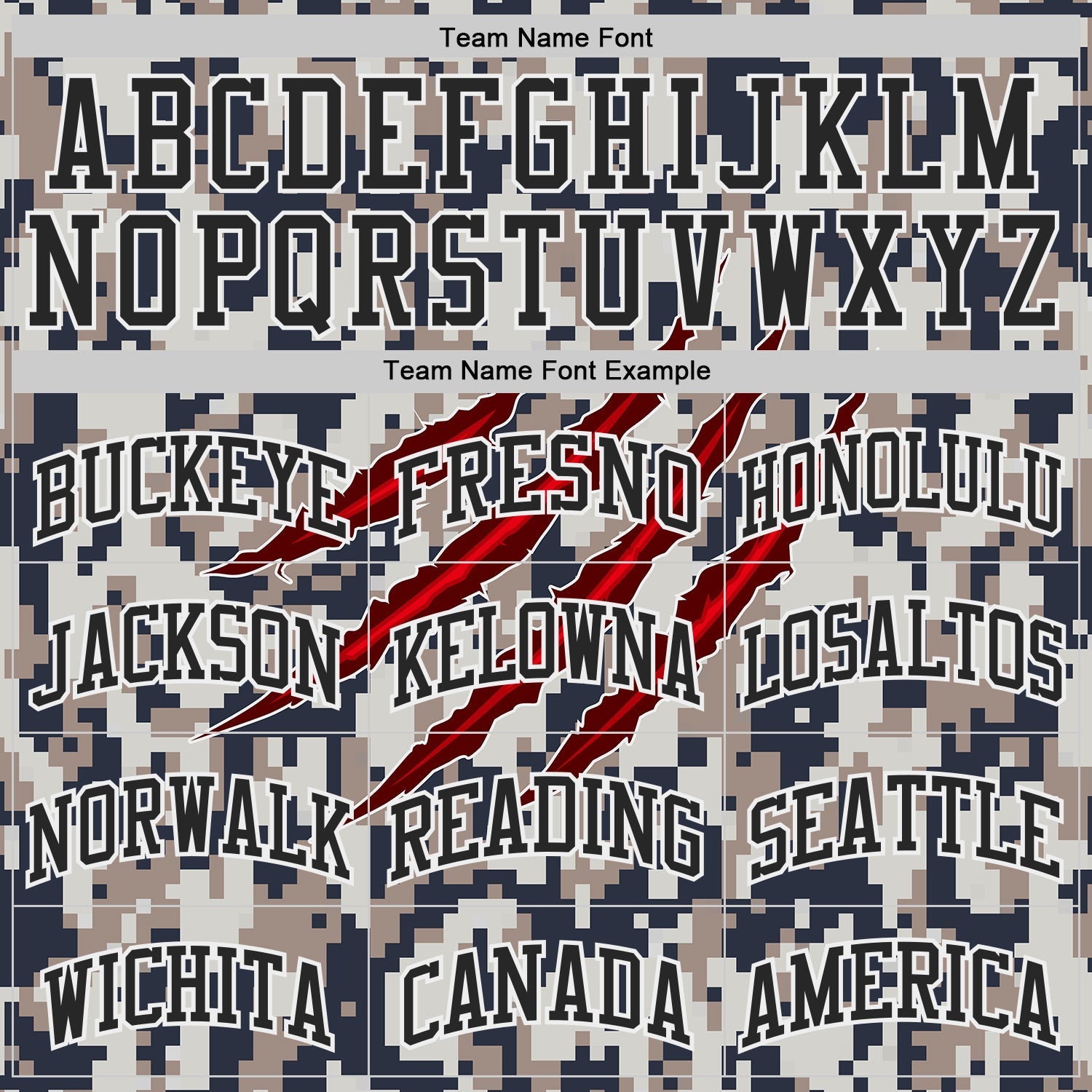 Custom Camo Black-White Digital Camouflage Claw Round Neck Sublimation Salute To Service Basketball Uniform Jersey