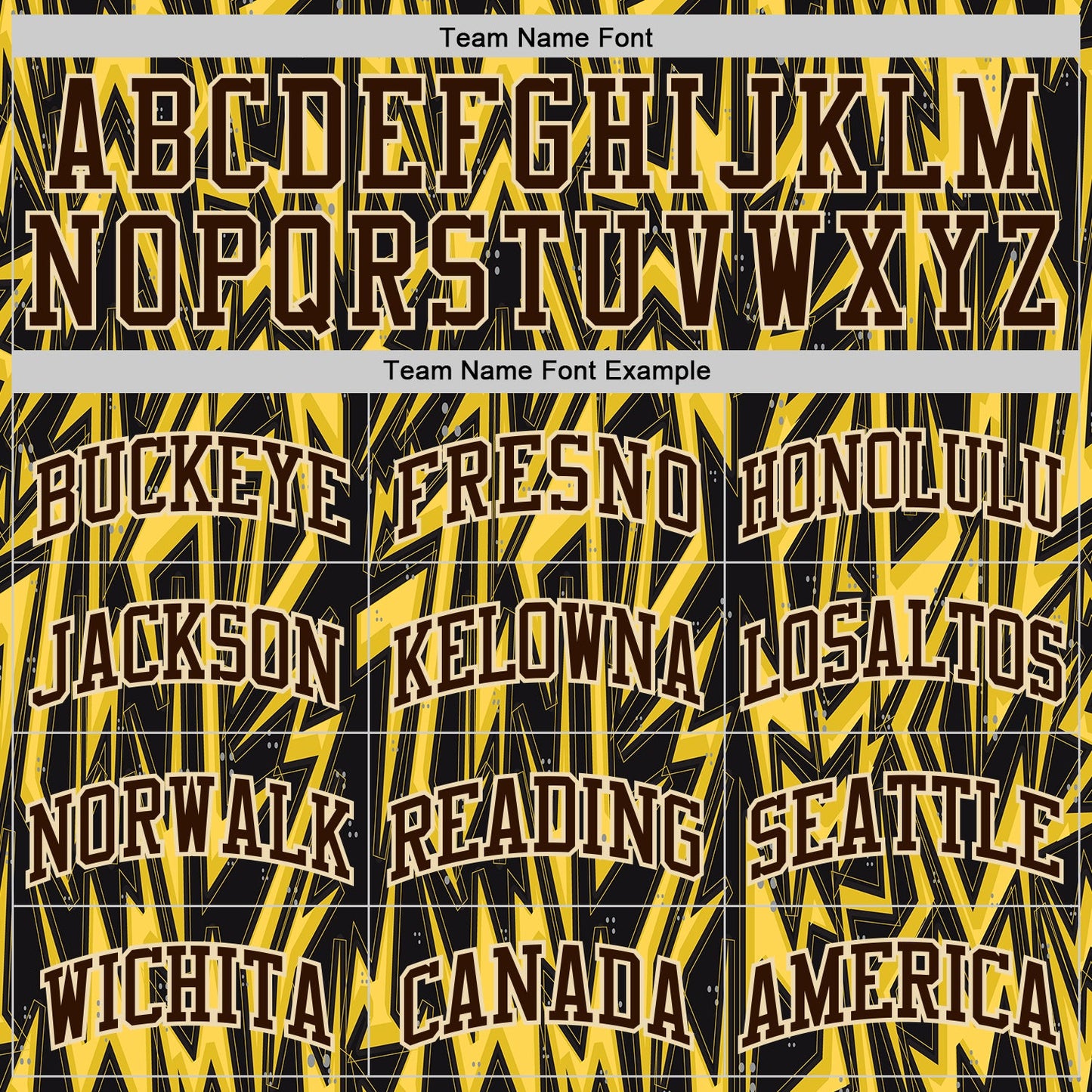 Custom Black Brown Yellow-Cream Edgy Lightning Round Neck Sublimation Basketball Uniform Jersey