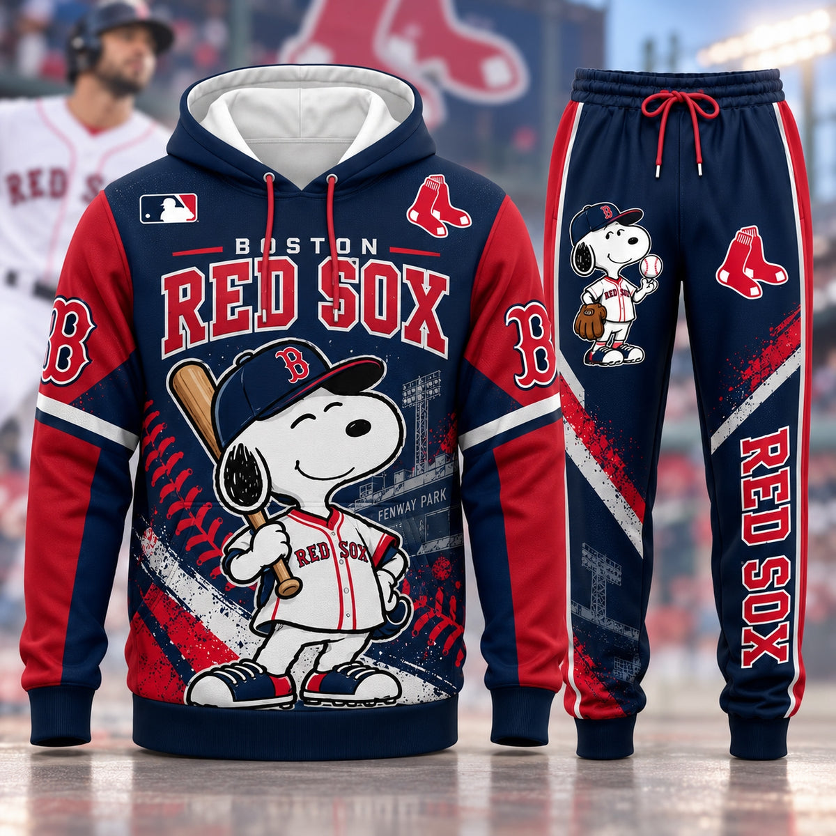 MLB Sport Fan Set — Hoodie & Sweatpants Set | All 30 Teams Available -Ver2