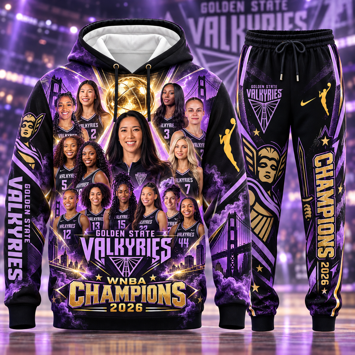 Bay Area Basketball Street-Art Graphic Hoodie & Jogger Set – Edition 06