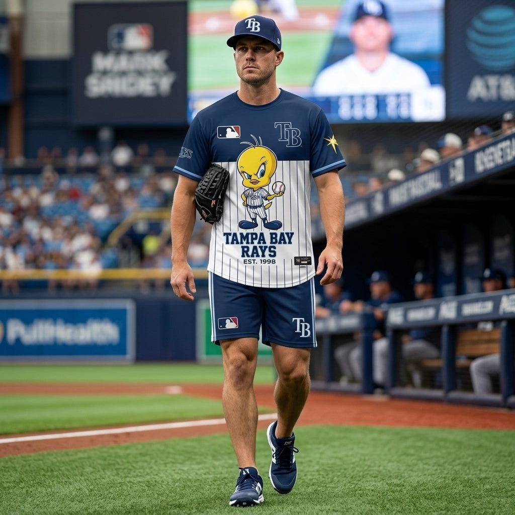 All 30 Teams Available-COMBO GIFTS FOR BASEBALL FAN | Sport Fan Set — T-Shirt + Shorts