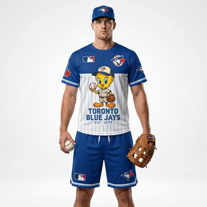 All 30 Teams Available-COMBO GIFTS FOR BASEBALL FAN | Sport Fan Set — T-Shirt + Shorts