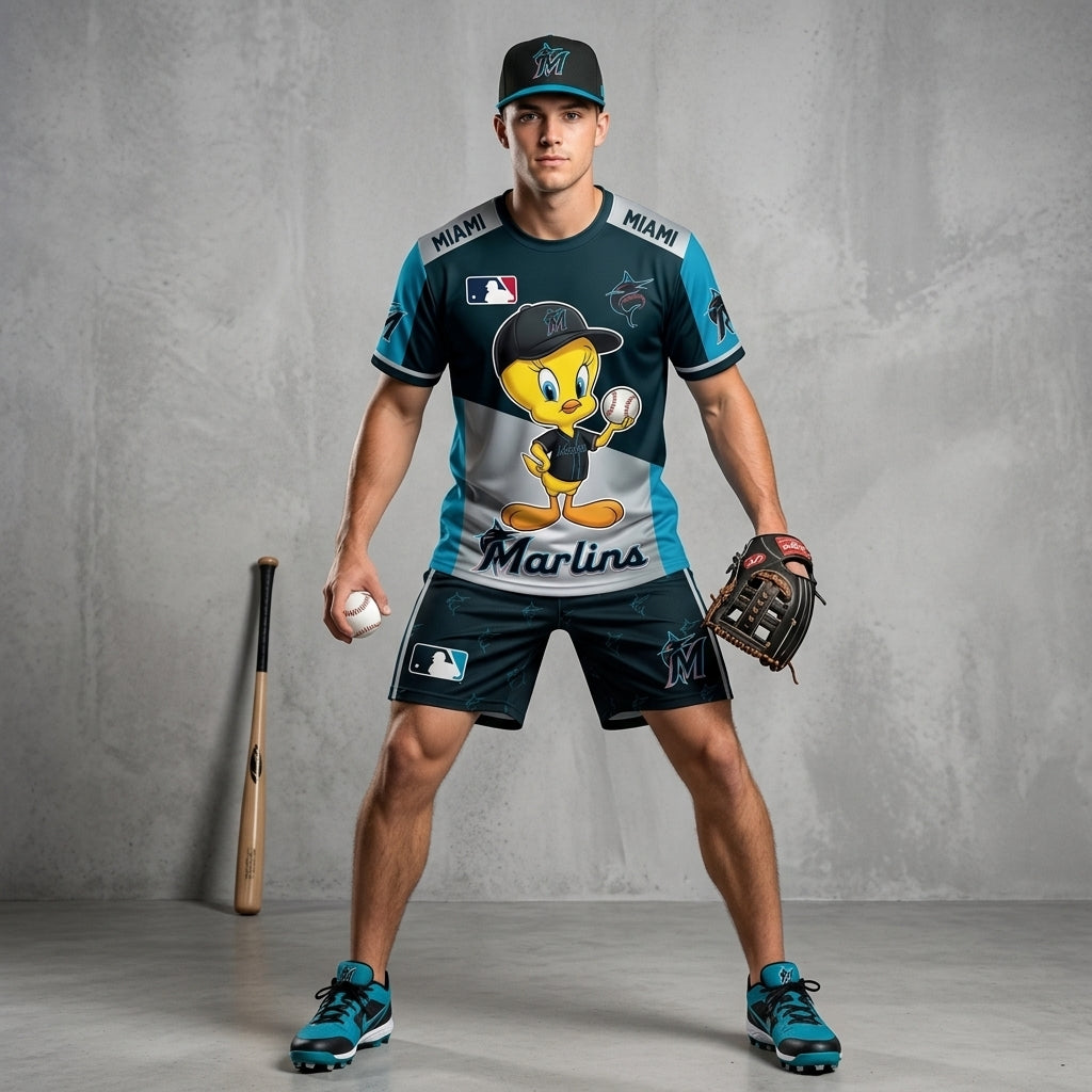 All 30 Teams Available-COMBO GIFTS FOR BASEBALL FAN | Sport Fan Set — T-Shirt + Shorts