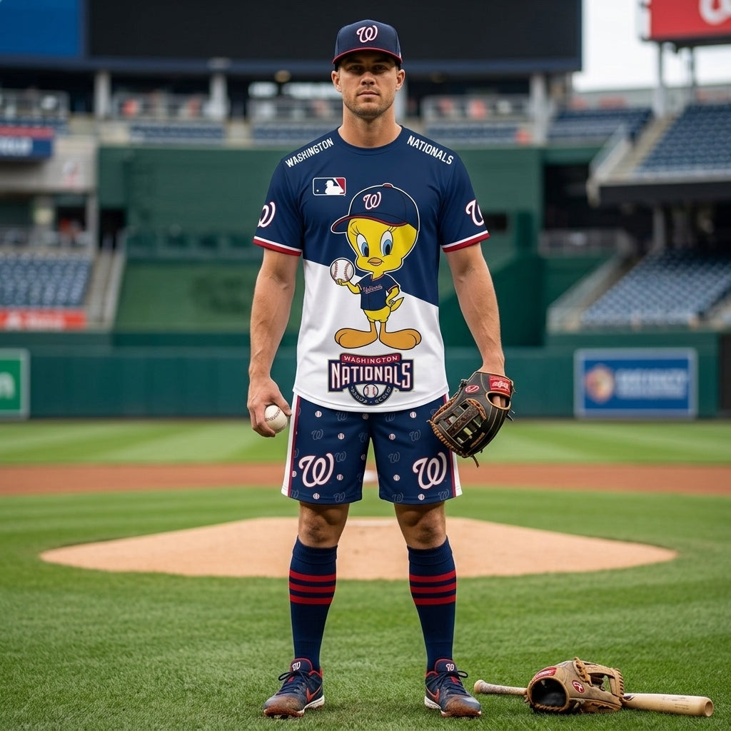 All 30 Teams Available-COMBO GIFTS FOR BASEBALL FAN | Sport Fan Set — T-Shirt + Shorts