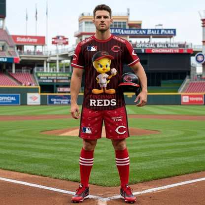 All 30 Teams Available-COMBO GIFTS FOR BASEBALL FAN | Sport Fan Set — T-Shirt + Shorts