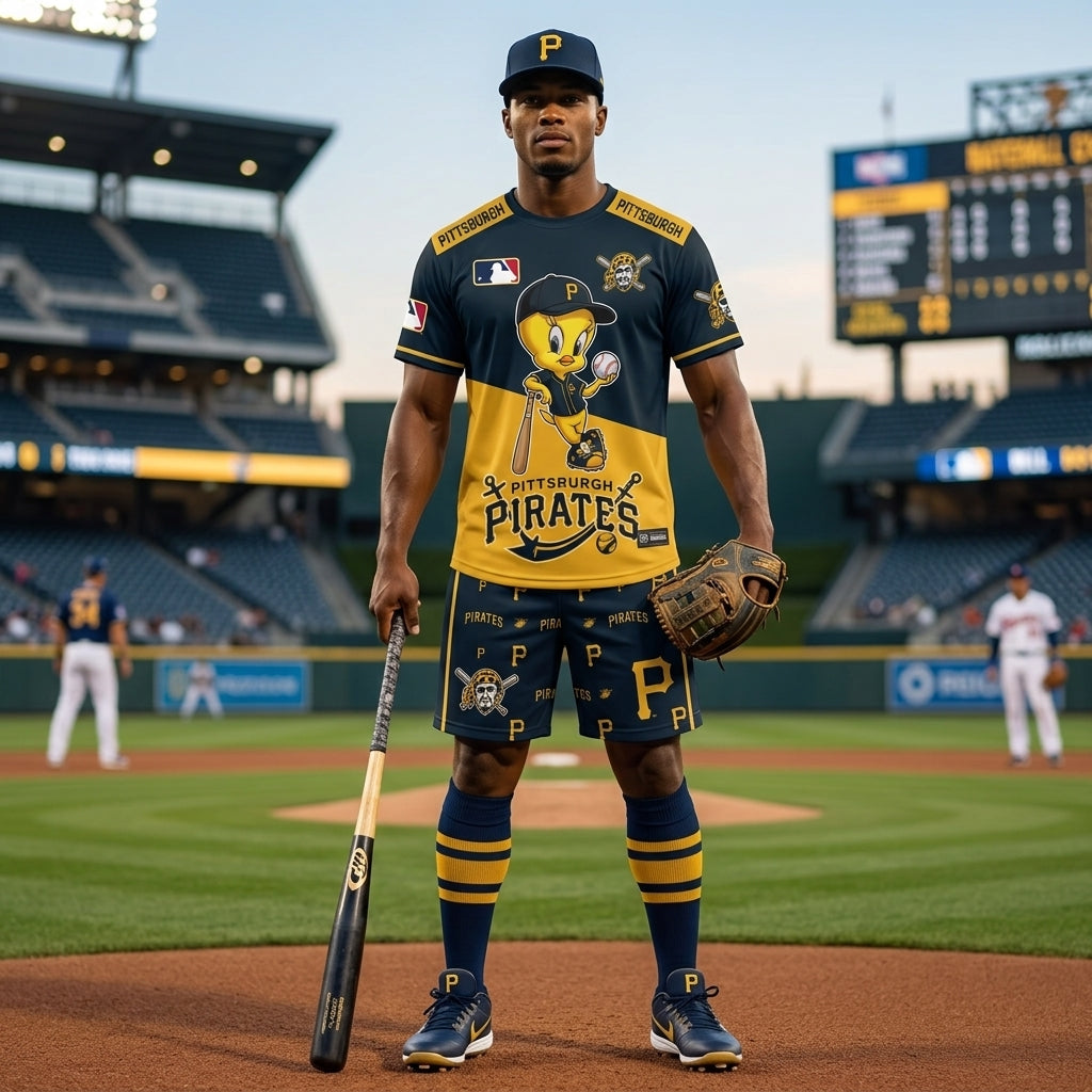 All 30 Teams Available-COMBO GIFTS FOR BASEBALL FAN | Sport Fan Set — T-Shirt + Shorts