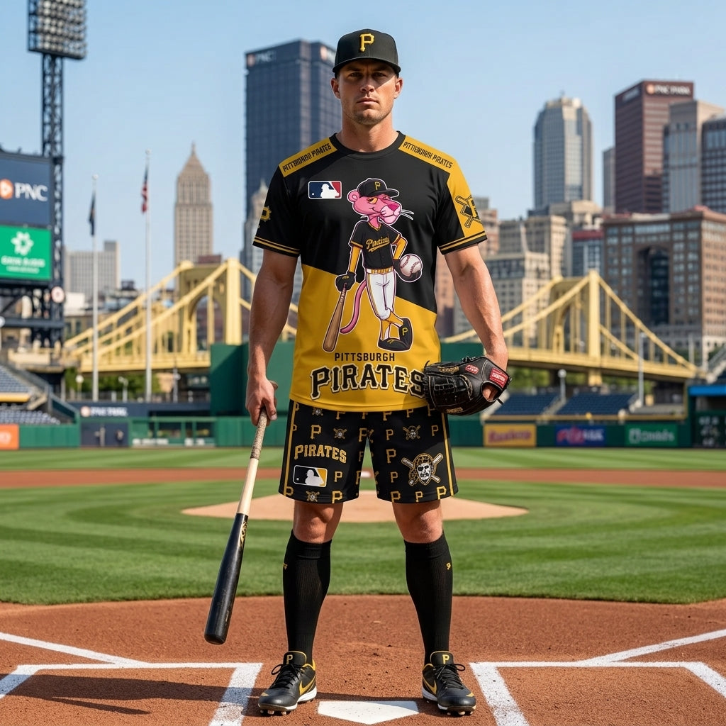 All 30 Teams Available-COMBO GIFTS FOR BASEBALL FAN | Sport Fan Set — T-Shirt + Shorts