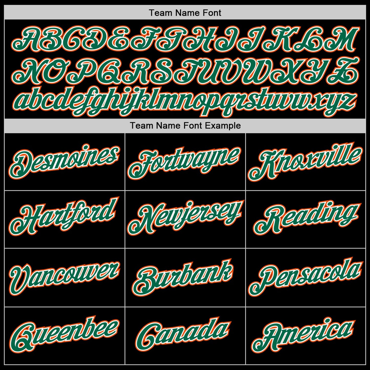 Custom Black Kelly Green-Orange Performance T-Shirt