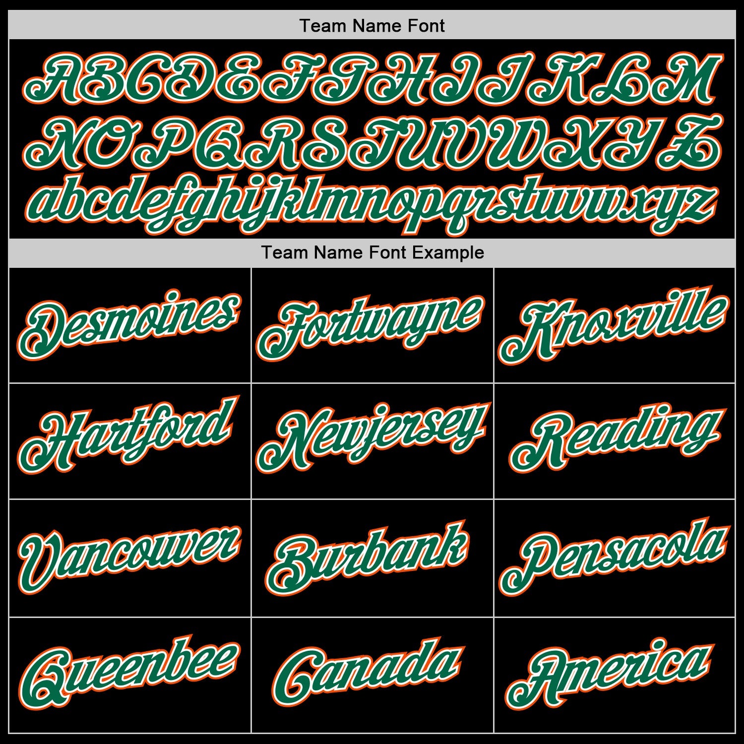 Custom Black Kelly Green-Orange Performance T-Shirt