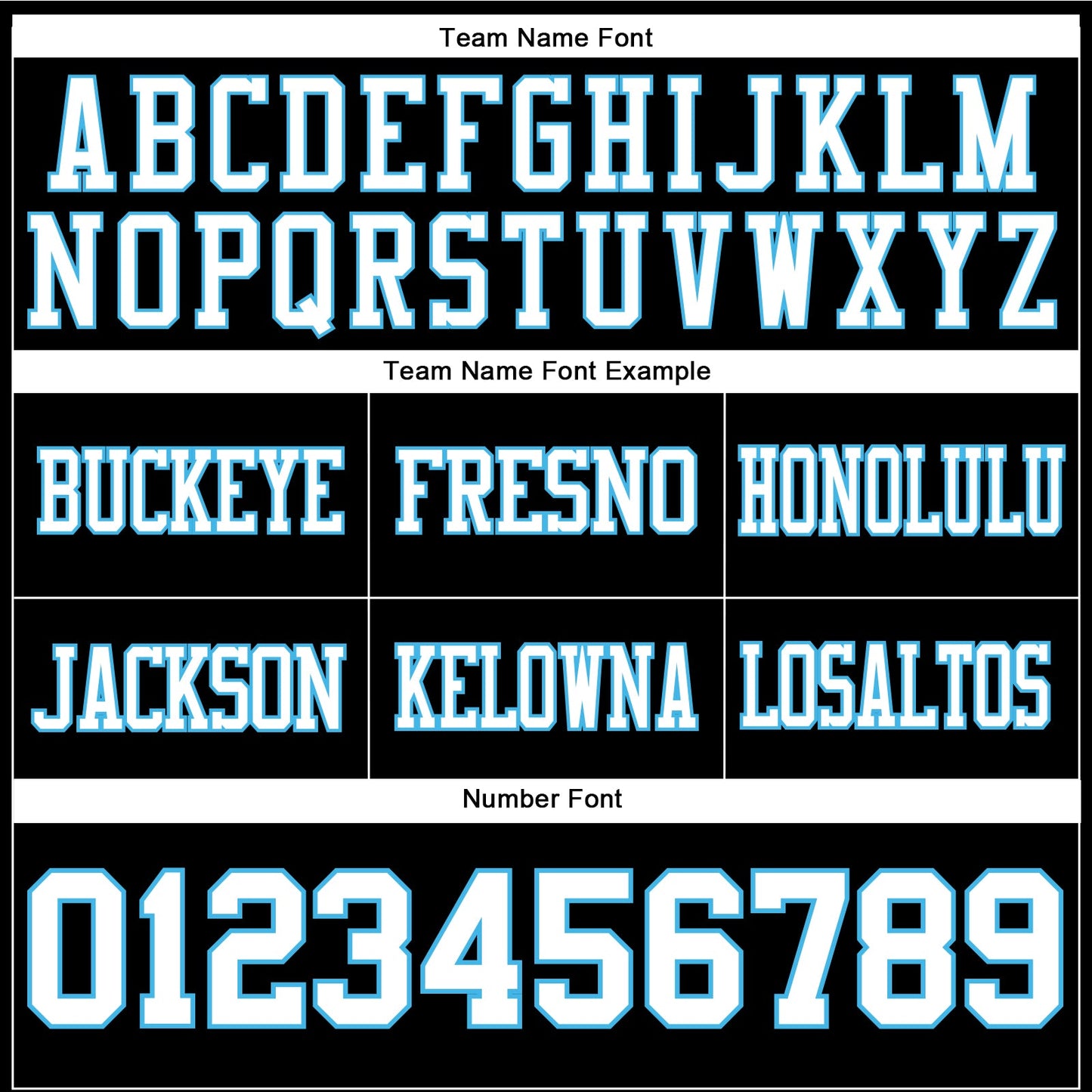 Custom Black White-Sky Blue Authentic Football Jersey