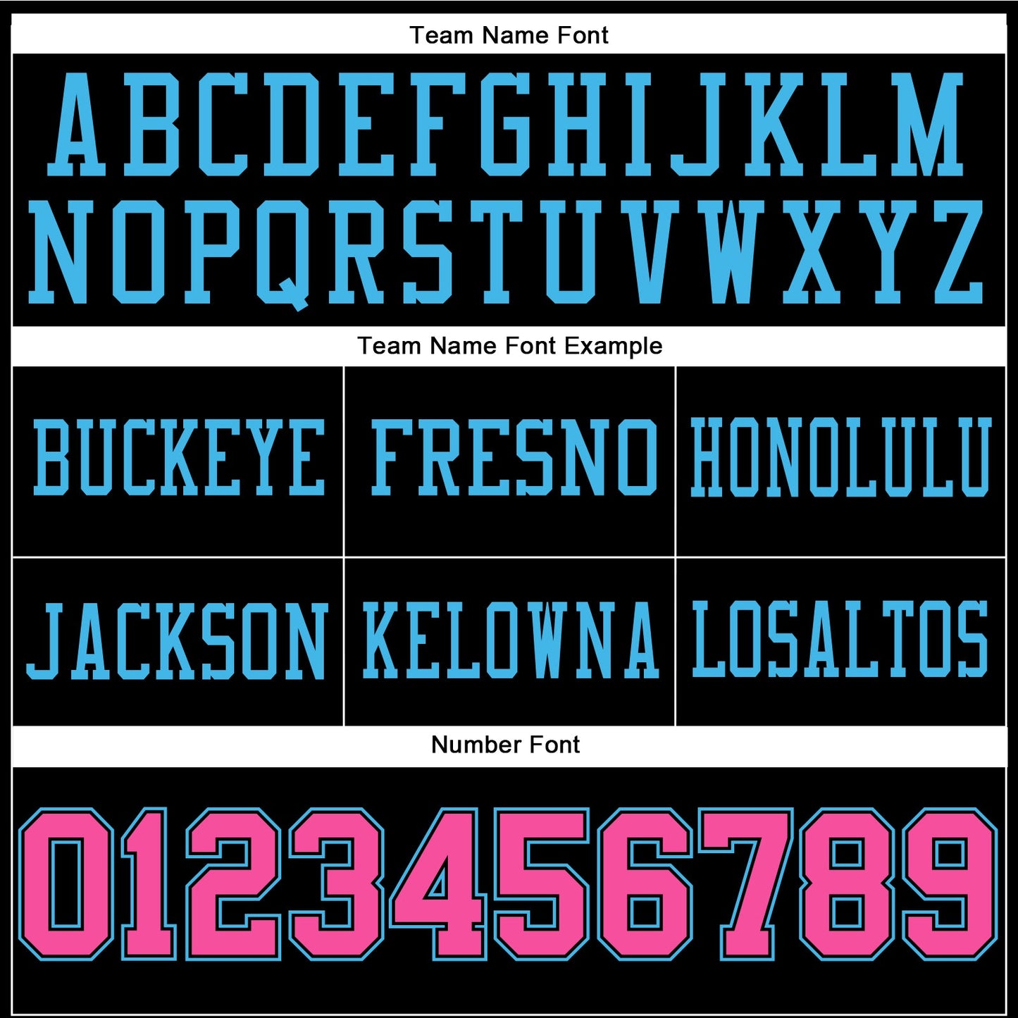 Custom Black Pink-Sky Blue Authentic Football Jersey