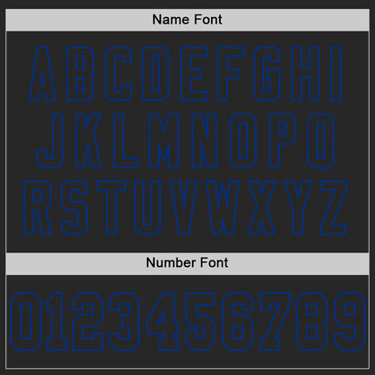 Custom Black Royal Mesh Authentic Football Jersey