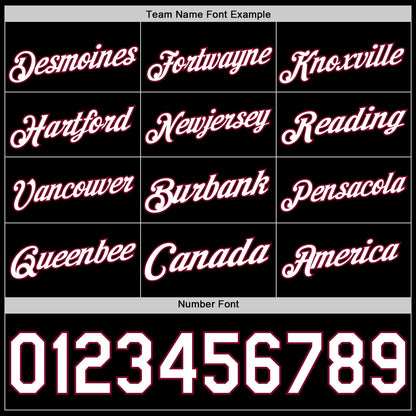 Custom Black White-Maroon Authentic Basketball Jersey