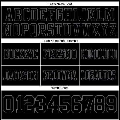 Custom Black Steel Gray Authentic Football Jersey
