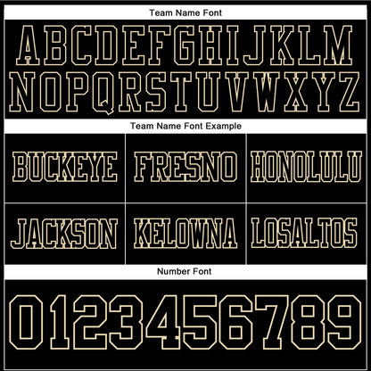Custom Black Cream Authentic Football Jersey