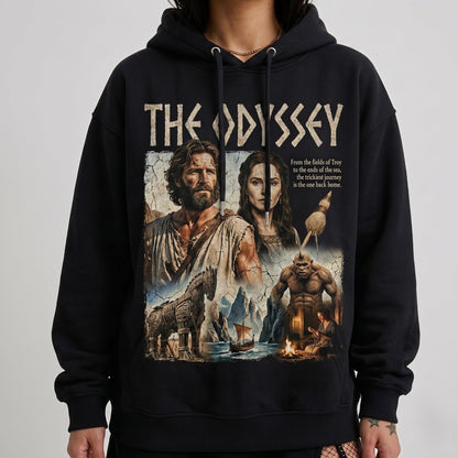 Greek Mythology Graphic Shirt — The Odyssey Inspired T-Shirt — Sweatshirt — Hoodie & Zip Hoodie — An - Custom Fan Apparel Image 6